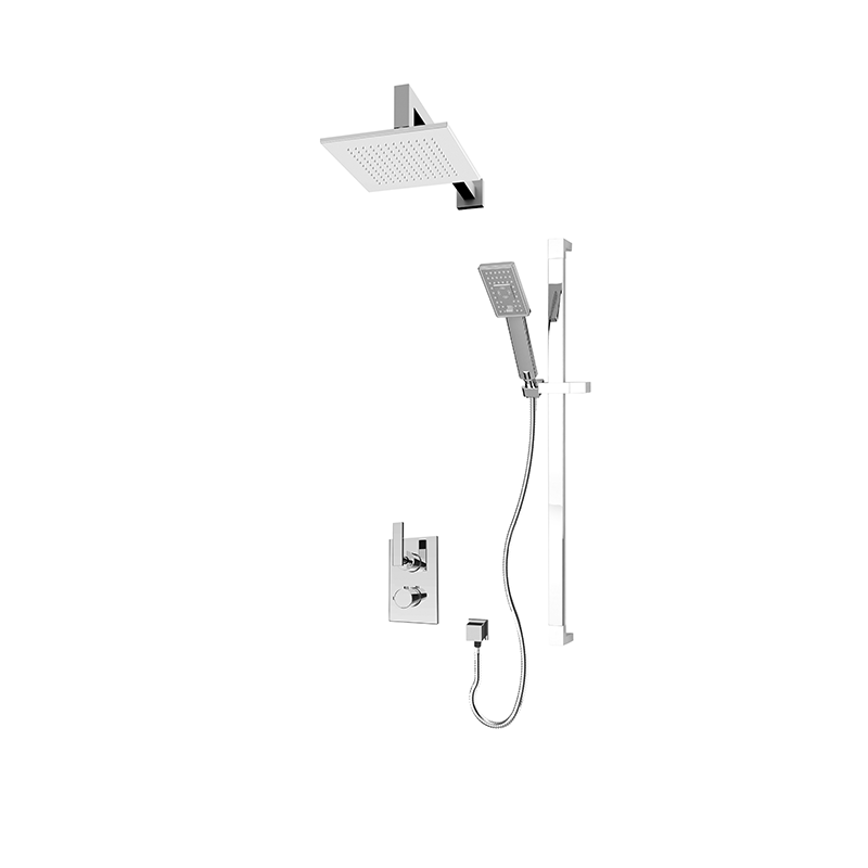 Shower set with thermostatic mixer