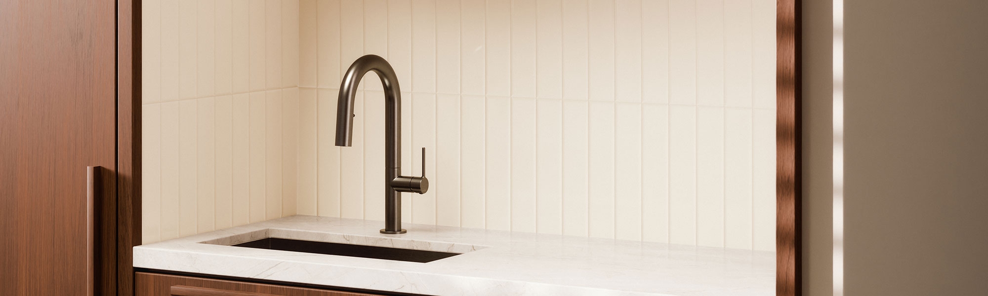 Carino by Rubi gunmetal kitchen faucet